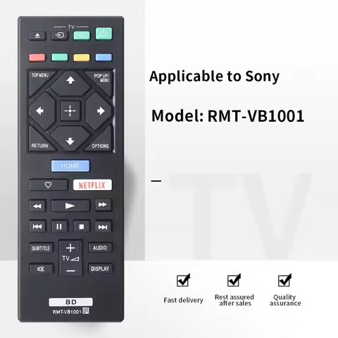 ZF applies to SONY RMT-VB1001 blu-ray BD DVD player remote control remoto of remote controller