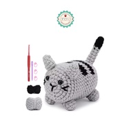 ANEKA - Cat Knitting Kit DIY Cat Crochet Kit/ Beginner/ Knitting Tool/ Set