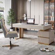 Light Luxury Desk Modern Simple Rock Board Household Adult Designer Computer Desk Integrated Desk De