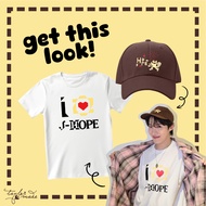 I HEART J-HOPE TSHIRT | HOPE ON THE STAGE TOUR CAP - Fan-made Merch | bts j-hope