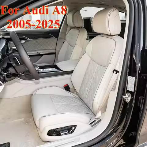 5 seats Car Special Seat Cover For Audi A8 2005-2025 PU Leather Car Seat Covers Interior Protector A