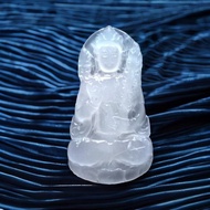 【屬兔本命佛】冰種翡翠精雕文殊菩薩 | 天然緬甸玉翡翠A貨 |送禮