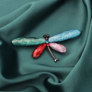 High-End Exquisite British Corsage Retro Turkish Blue Heart-to-Heart Brooch