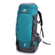 65L กระเป๋าเป้สะพายหลังกลางแจ้งความจุขนาดใหญ่กระเป๋าปีนหน้าผากันน้ำเดินป่าเดินป่ากีฬากระเป๋า