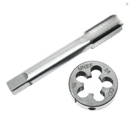 5/8''-24 Tap and Die Set High-speed Steel Right-hand Thread for Thread Restore