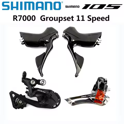 SHIMANO 105 R7000 Groupset 2x11 Speed R7000 Derailleurs Road Bicycle ST+FD+RD Dual-Control Lever Fro