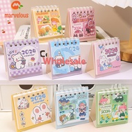 [Wholesale Price] 2024 Kawaii Desk Calendar Cartoon Cute Animal Practical Desktop Note Coil Calendar Desktop Notepad Office Supplies