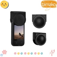 TAMAKO Lens Cap, Replacement Silicone Lens Protector, Soft Durable Anti-Scratch Action Camera Accessories Protective Cover for insta360 X3/ONE X2 Camera