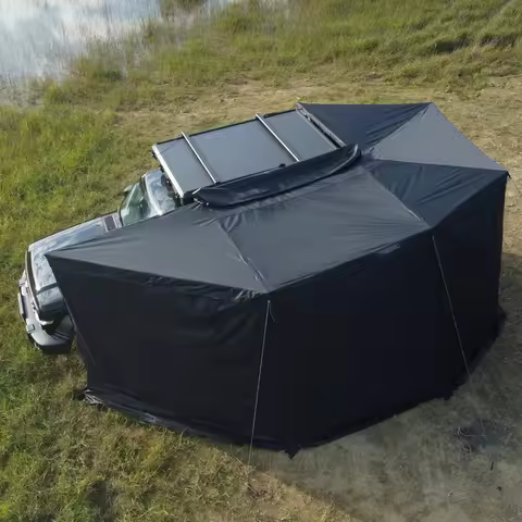 4WD Car Awning Retractable Car Awning Tent Outdoor Car Roof Side Free Standing 270 Degree Awning for