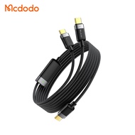 Mcdodo Type-C to USB-C+Type-C 5A 100W 2-in-1 Self-Winding Smart Cable For laptop Tablet Apple Huawei