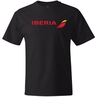 Iberia Airlines Spain Traveling T-Shirt Cool Fit Tees Couple Version