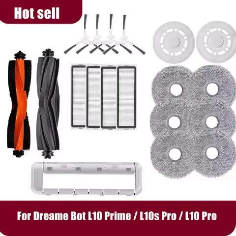 For Dreame L10 Prime, RLL11GC, L10S Pro, L10 Pro, Xiaomi S10+ Roller Side Brush Filter Mop Accessory