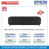 Epson EpiqVision Ultra EH-LS800B Laser Ultra Short Throw Projector