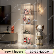 SALVO Lemari Display Akrilik Transparan Rak Pajangan Anti Debu untuk Gundam Action Figure Mainan Kot