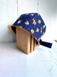 柴犬雙面頭巾帽  有二色 手術帽 料理帽 工作帽  醫療帽 純棉製作