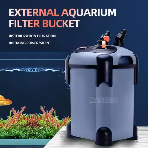 Filter: Aquarium Filter Canister, 3-in-1 Quiet Water Pump, External Hanging Filter, Pond External Fi
