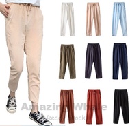 ZANZEN Fashion Women's Cotton Loose Casual Palazzo Pants Plus Size Linen Long Trousers
