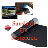 5% darkness Sunshade UV Protection film - 5% black shade - adhesive back -LTA APPROVED shades
