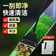 Cleaning kit for removing algae from hard-to-reach corners, algae scraper, moss and algae cleaner, a