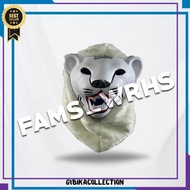 Tiger Mask for Adults and Children Brown and White Children's Toys Af 1