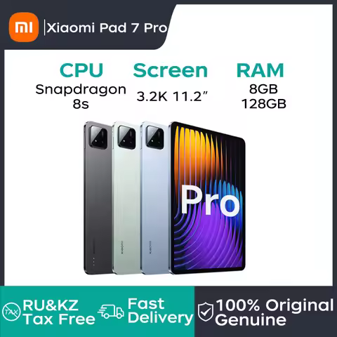 Xiaomi Pad 7 Pro 11.2-inch Xiaomi Tablet Snapdragon 8s Gen3 3.2K 144Hz display 50MP+32MP camera 8850