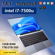 2026 Laptop  Windows 11 Notebook 14.1 Inch Intel I7-7500U 12GB 1TB 1920*1080 Resolution Office Study