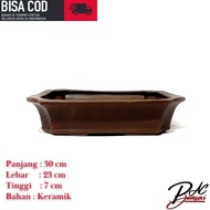 Pot Keramik Bonsai | Sukulen | Kaktus | Bunga Medium Jumbo LZ