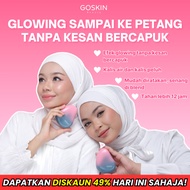 GOSKIN CUSHION FOUNDATION Glow Perfect Set with sunscreen Full Coverage 15g mesra wuduk