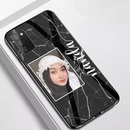 NCPL (Custom Nama Plus Foto Bebas) Bahan SoftCase Glass Kaca For Oppo Vivo Realme Xiaomi Infinix Iph