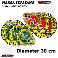 Stiker Logo Kantor Notaris dan PPAT / Stiker Pintu Notaris & PPAT