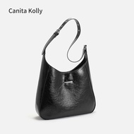 Canita Kolly Punk Style One-Shoulder Underarm Bag Women New Style Commuter Tote Bag Large-Capacity O