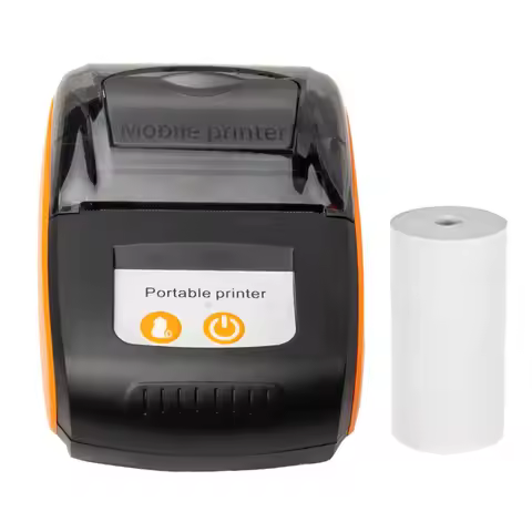 MP210 Portable Receipt Printer 58mm Mini Thermal Printing Wireless BT USB Mobile Printer with 2 Inch