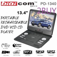 13.4吋 DVD播放器 PD1340 (USB, CD, MP3)