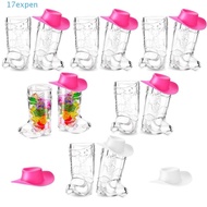 EXPEN 24/33 Pcs Cowboy Boot Shot Glasses, Miniature Hat Food Grade Mini Plastic Boot Cups Set, Cute 