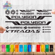 Polygon Extrada 5 Cutting Sticker Variasi Sepeda Lipat Gunung Outdoor Frame Stiker Striping Bike