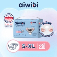 Aiwibi Comfy Dry Baby Diaper Tape S48/M44/L40/XL36 Ultra Thin & Super Absorbent Disposable Diapers