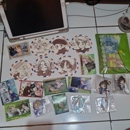 Hetalia merch official part 6 kychain badge cloth paper