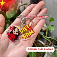 [September 2]Vietnam flag keychain,-KINGKONG SHOP