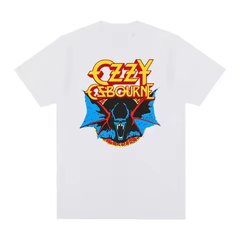 Ozzy Osbourne T Shirt Graphic Printing Hip Hop -shirt Short Sleeve Gothic T-shirt Unisex High Qualit