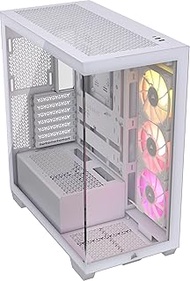 CORSAIR iCUE Link 3500X RGB Mid-Tower ATX PC Case – Panoramic Tempered Glass – Reverse Connection Mo