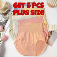 5 PIECE Seluar Dalam Wanita  High Waist Panties Underwear Ladies Panties Spender Wanita