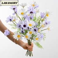 LAKAMIRY 5 Heads Chamomiles, 5 Heads Silk Artificial Flower, Home DIY Cosmos Party Decorations