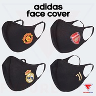 หน้ากากผ้า adidas Face Cover Pack3 ลายตราสโมสรฟุตบอล MUFC / Arsenal FC / Real Madrid / Juventus FC