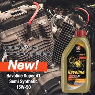 CALTEX HAVOLINE ENGINE OIL MINYAK ENJIN SUPER 4T SEMI SYNTHETIC 15W-50 / 10W-40 MOTORCYCLE OIL (1L)
