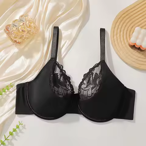 Wholesale Plus Size Underwire Bra 90D-110D Lace Push Up Thin Comfort 2026 Hot EU US Style for Women