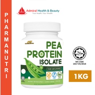 Pharmanutri Pea Protein Isolate (1kg) 3 Flavours | 80% By Weight | Vegan | Non GMO | Halal