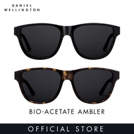 Daniel Wellington Eyewear Sunglasses - Ambler Bio-acetate Black / Dark Havana Black - EF(Eastern Fit) - DW - Fashion accessories - Unisex Stainless Steel Sunglasses for women and men