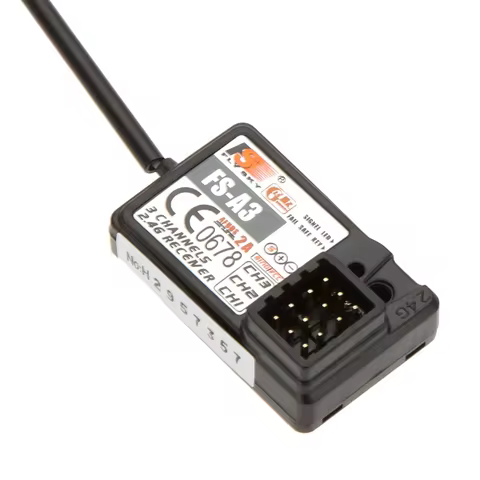 FlySky FS-A3 Receiver 2.4GHz 3CH Rc Car Receiver for GT2E GT2G Radio Transmitter