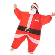 Halloween Santa Claus Clothes Snowman Riding Elk Inflatable Clothing Carnival Cloth Christmas Tree G