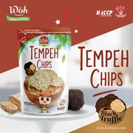 HITAM Woh Tempeh Chips Black Truffle (Woh Black Truffle Mushroom Tempeh Chips) 50 Grams